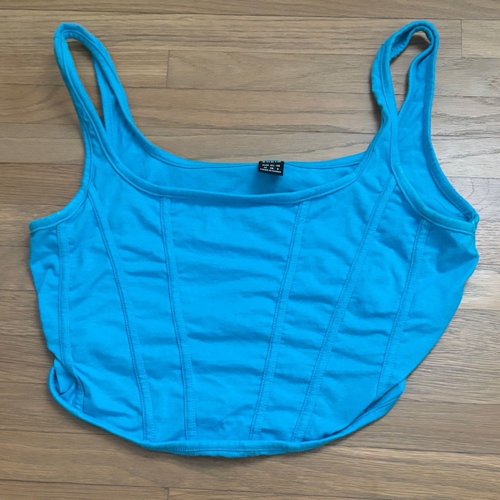 SHEIN Vibrant Blue Tank Top